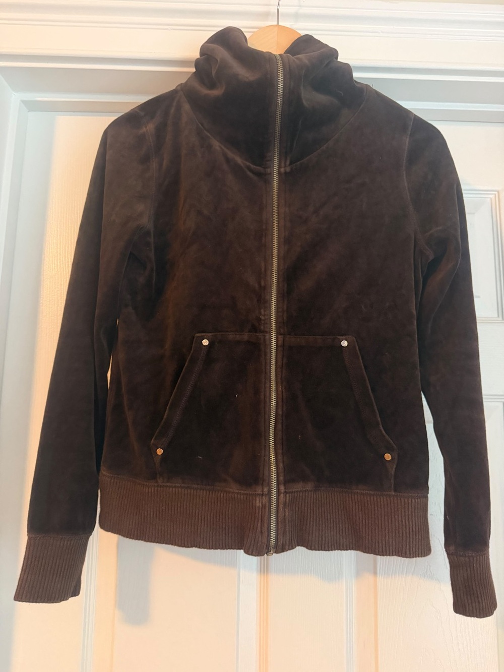 Michael Kors Dark Brown Suede Bomber Jacket